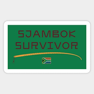 Sjambok Survivor Leather Whip South Africa Childhood Funny Magnet